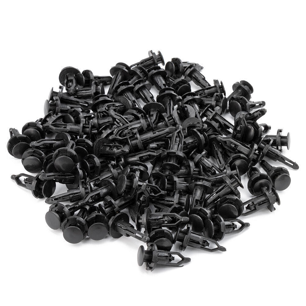 100Pcs Fastener Bumper Clips Trim Panel Fender Push Pin Rivets for Toyota for Lexus