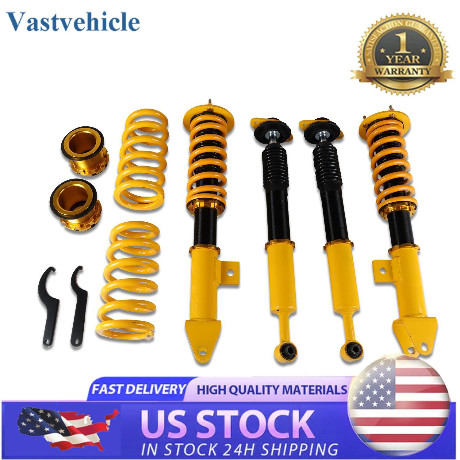 4pcs Coilover Adj. Height Struts Suspension Springs for Dodge Charger 2006-2010