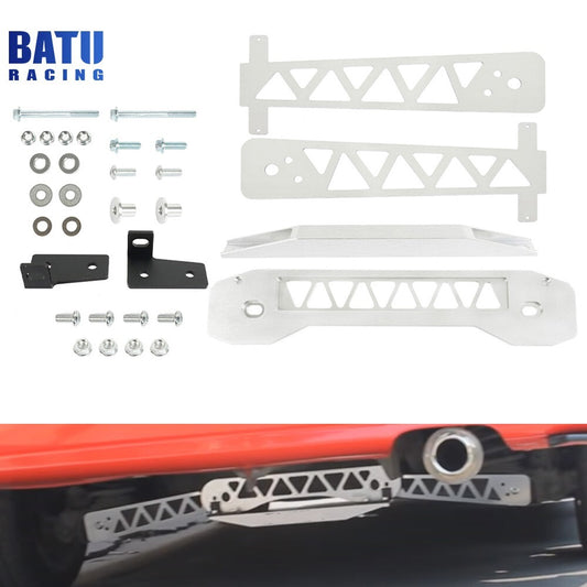 Silver Rear Lower Control Arm Dummy Subframe Brace Tie Bar for Civic FD FB 06-11