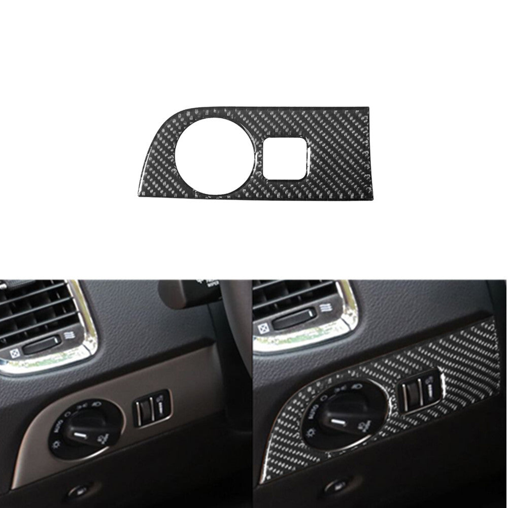 9Pcs Carbon Fiber Steering Wheel Door Cover Trim for Dodge Durango 2014-2020