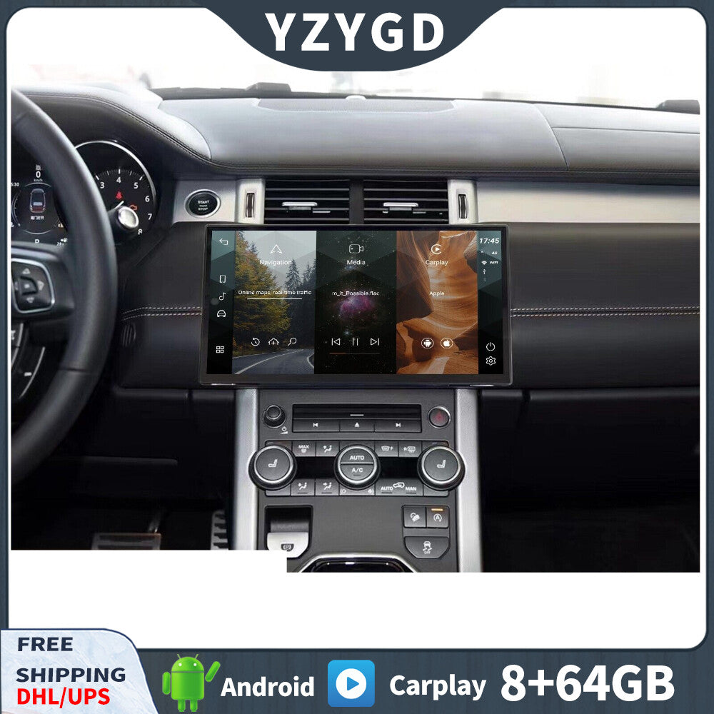 Android for Land Rover for Range Rover Evoque 2011-2018 Car Radio Carplay GPS Screen