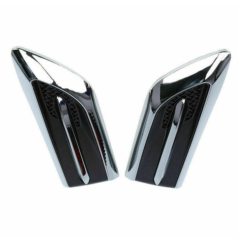pair of side Airflow Fenders Chrome Side Hood Vents Decorative Stickers