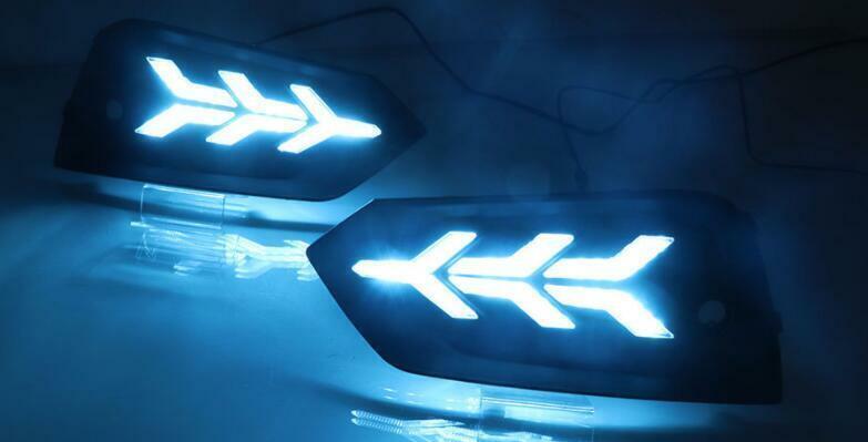 Pair 3 Color LED DRL Daytime running light package 2PCS for Volvo XC60 2018-2021