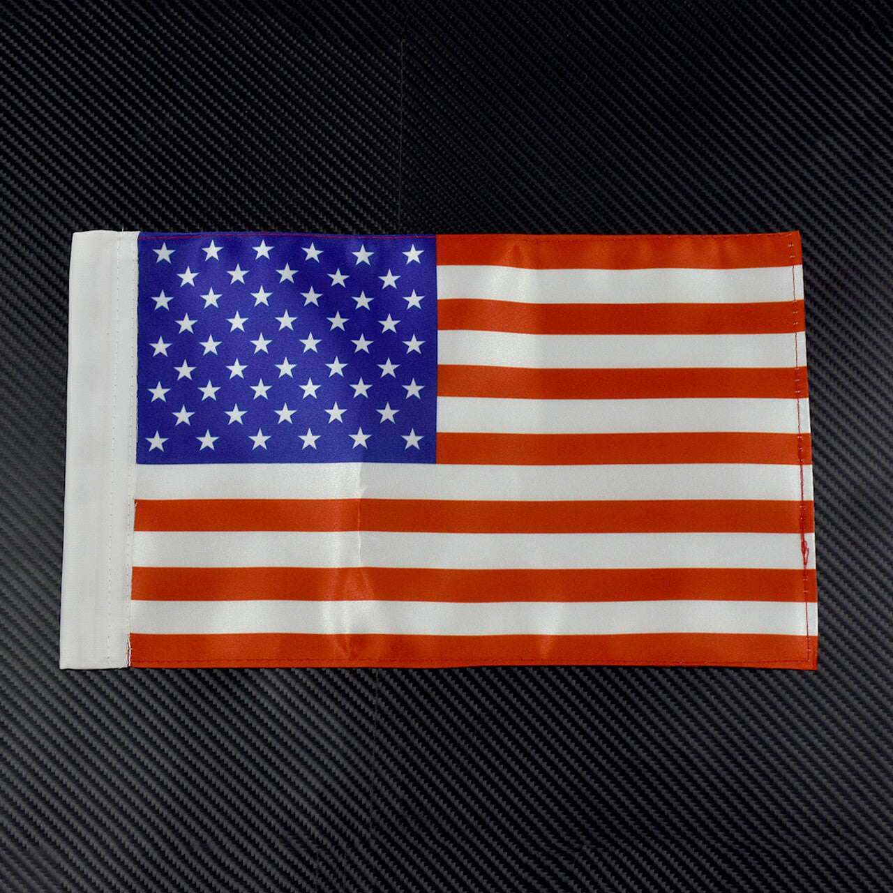 American US Flag Rear Side Mount Luggage Rack Chrome Flag Pole Fit for Harley