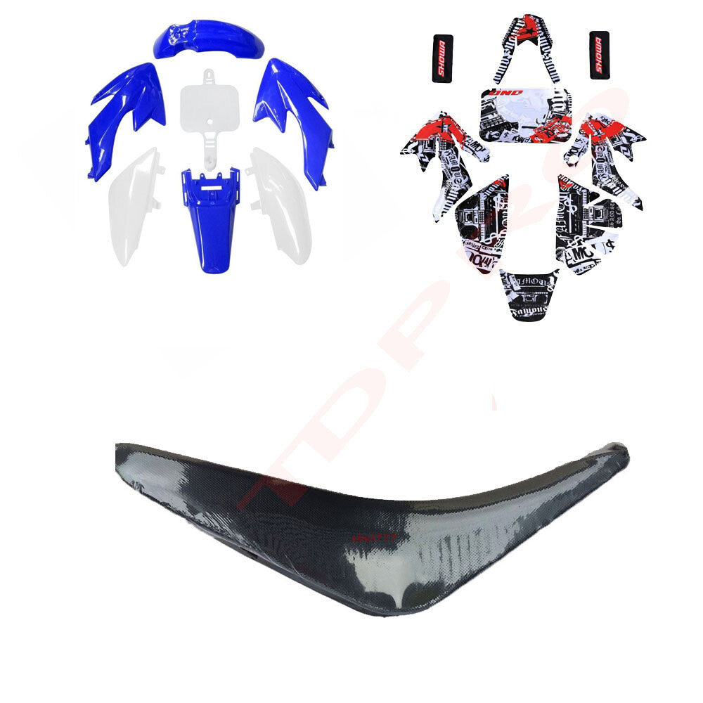 Plastic aerodynamic graphic for seat suitable for Honda Pit bicycle CRF50 110cc 125cc Taodao SSR