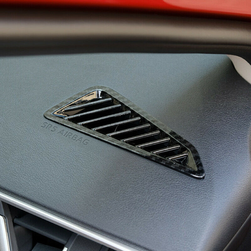 for Toyota for Corolla 20-23 Carbon Fiber Dashboard AC L&R Air Outlet Vent Trim