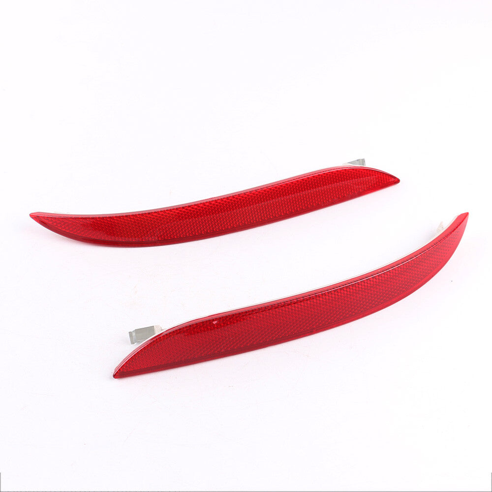 2pcs Rear Bumper Reflector Red for BMW E60 E61 528i 535i Driver Passenger Side