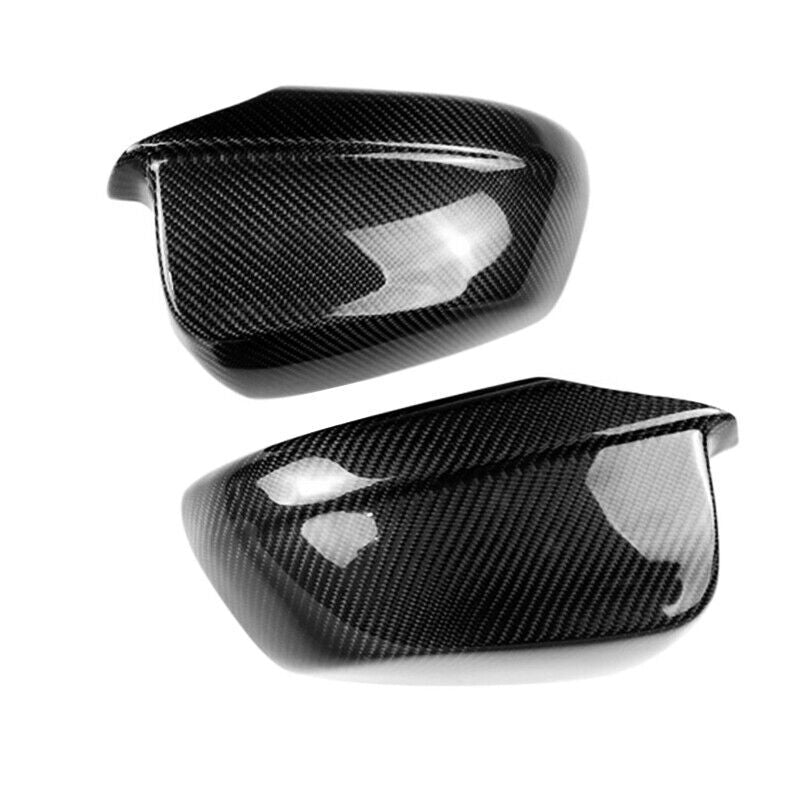 Real Carbon Fiber Car Side Mirror Cover Caps for BMW 5 Series F10 F18 2011-2013