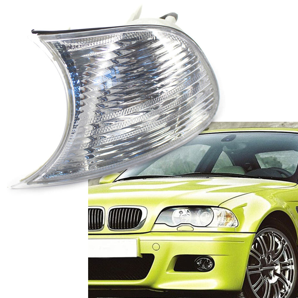 for BMW E46 330/323Ci Left Corner Light Turn Signal Light Clear Lens 63126904307
