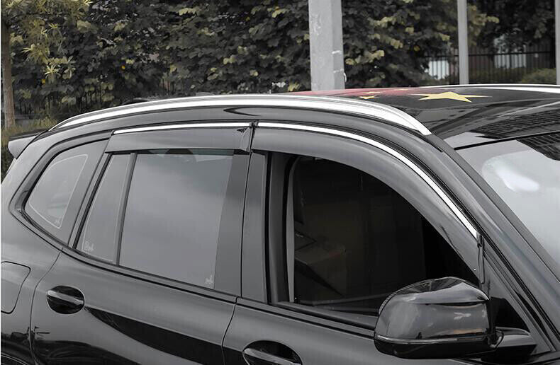 for BMW X3 G01 2018-2021 ABS Black Window Sun Visor Vent Deflector Guard Kit 4x