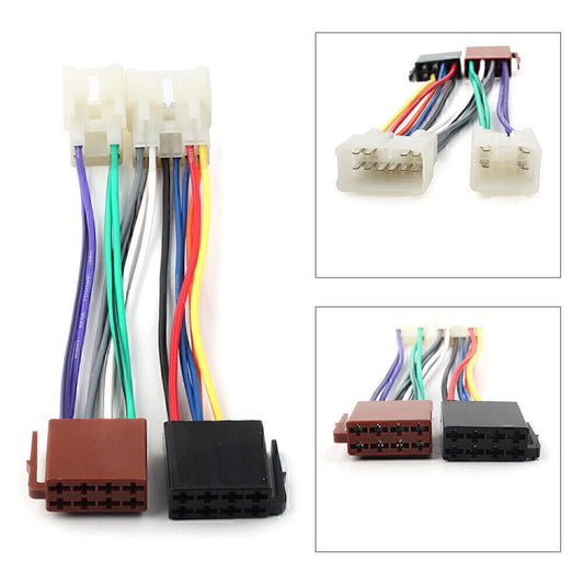 Car Stereo Double Din Dash Facia Fascia Kit + ISO Wiring Harness for Toyota