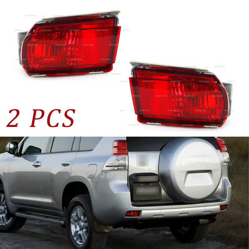 Red Fog Light Rear Bumpe Lamp Pair for Toyota for Land Cruiser Prado FJ150 2010-2015