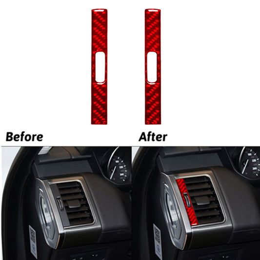 Red Carbon Fiber Vent Strip Trimming For Land for Range Rover Sport 2014-2017