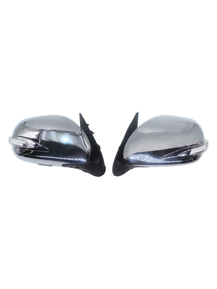 for Toyota Hiace Chrome Electric Reflector Rearview Mirror Exterior Led Light
