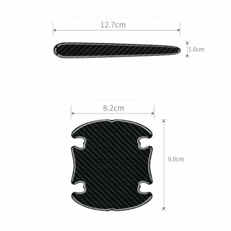 8x Car Door Handle Bowl Anti-Scratch Protection Film Sticker Moulding Strip