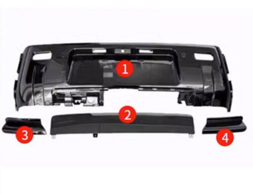 Protection Guard Gloss Black for Land Rover for Defender 2020-2023 Cover Rear Bumper