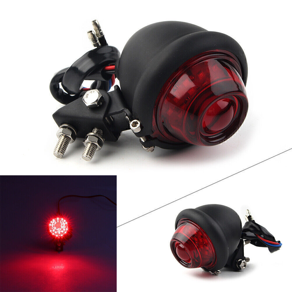 Motor Bates Style 12V LED Brake Stop Rear Tail Light for Harley Chopper Bobber