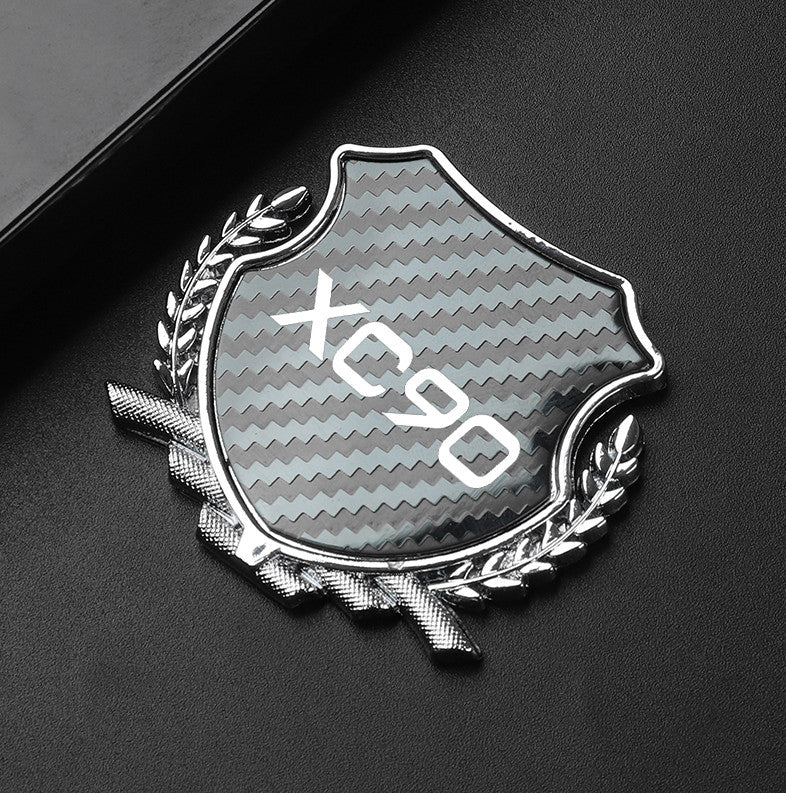 Black side fender and window badge stickers for Volvo V70 cars.