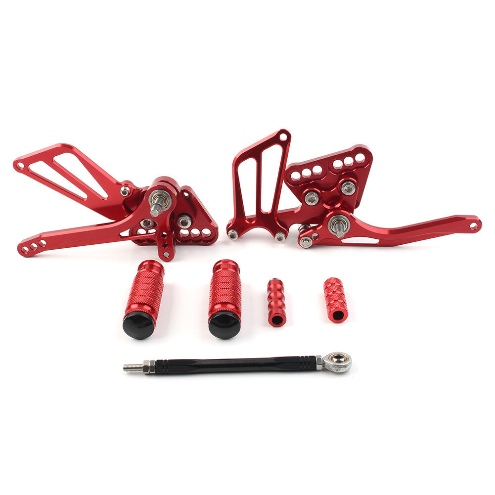 Fit for Suzuki GSXR1000 K5 2005 2006 Motorcycle Rearsets Foot pegs Red UK