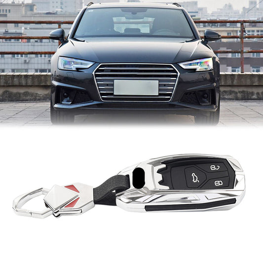 for Smart Remote Key Fob Cover Silver for Audi A4 A5 S5 SQ5 Q5 Q7 TT
