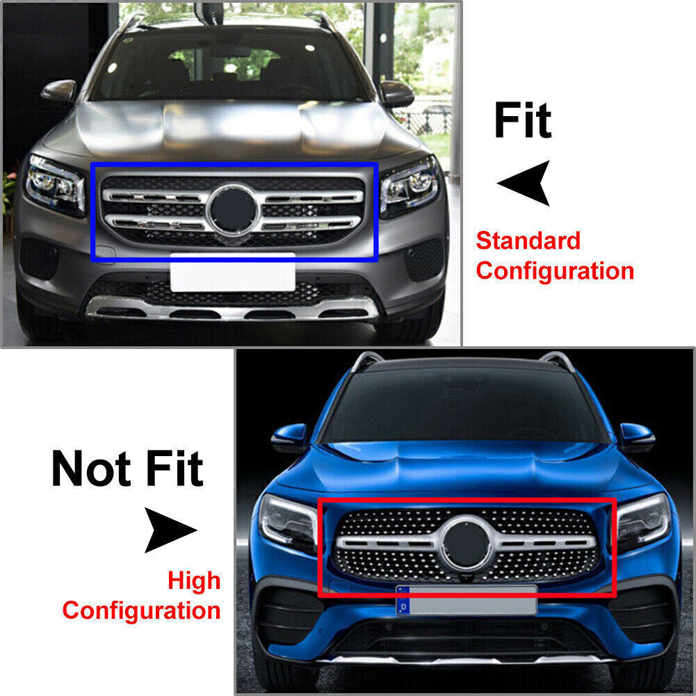 2x Front Bumper Lip Splitter Spoiler Carbon for Mercedes-Benz GLB X247 2020-2021