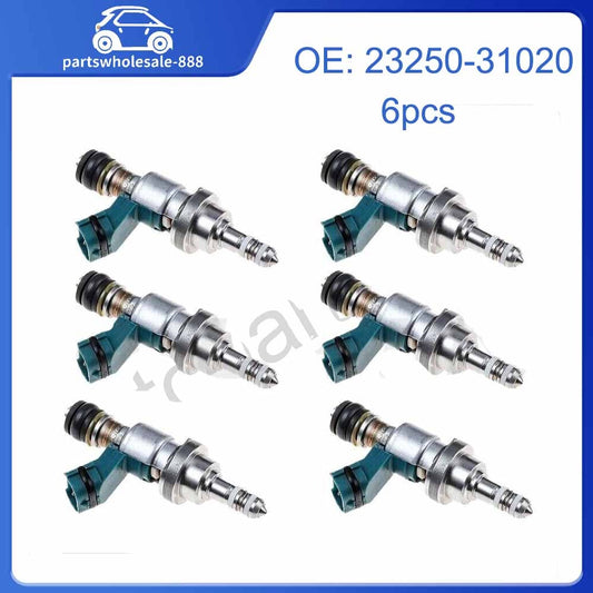 23250-31020 Set of 6 Fuel Injectors for Lexus IS250 2006-2013 GS300 2006 2.5L