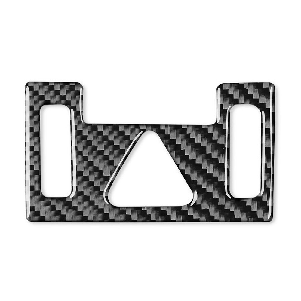 Mergency Light Button Frame Trim Carbon Fiber Black Fit for Kia K3 Forte 2019-2021
