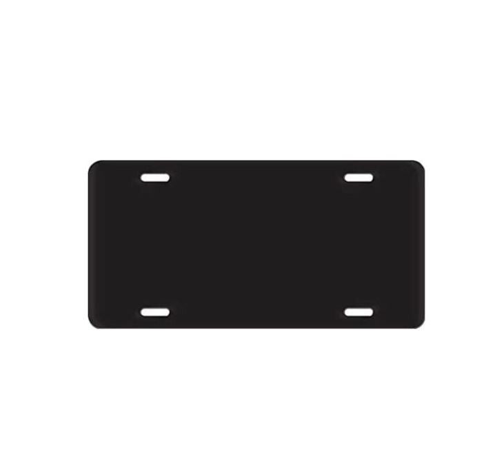 Car license plate frame cover cap, rear trunk blank, matte black, suitable  for ford  .
