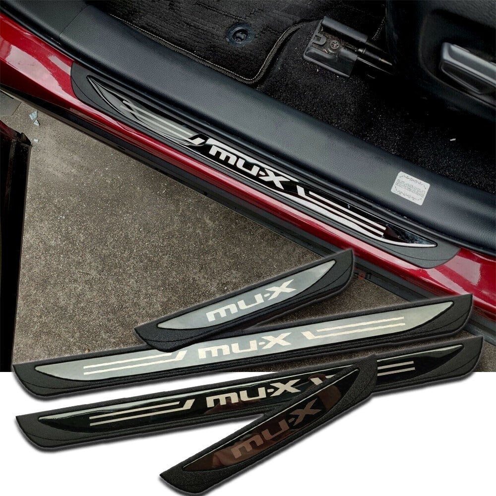 for Isuzu MUX 2024 Car Accessories Door Sill Protector Scuff Guard Panel Trim