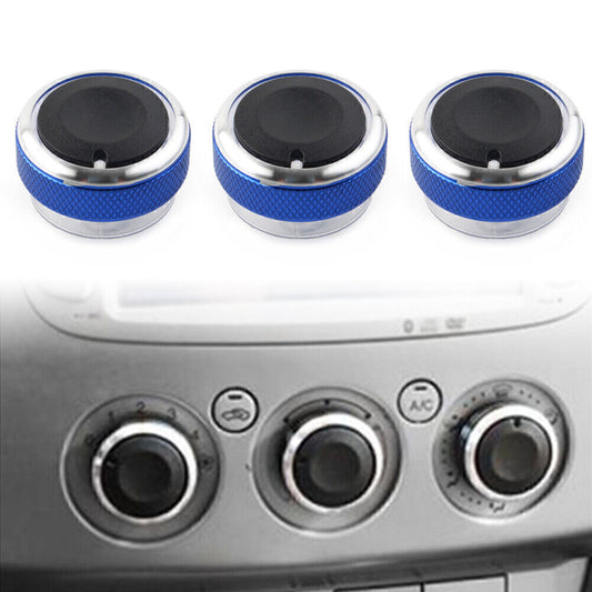 Air Conditioner Switch Button Blue for Ford Focus MK2 MK3 Mondeo C/S-max 3 PCs