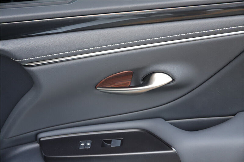 Car Inner Door Bowl Sticker Trim Interior 4X Fit for Lexus for ES 2015-2017 Red Wood