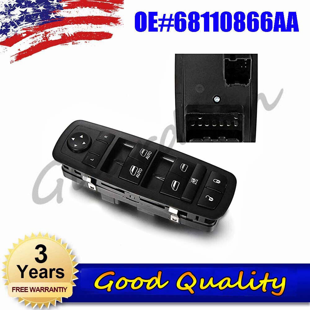 68110866AA Power Master Window Switch Front Driver New for RAM 1500 2500 3500