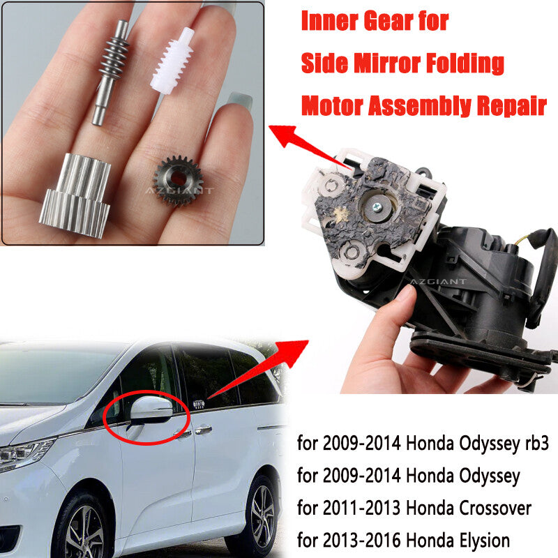 Side mirror folding motor gear kit for 2008-2010 for Honda CR-V / 2009-2012 Spirior