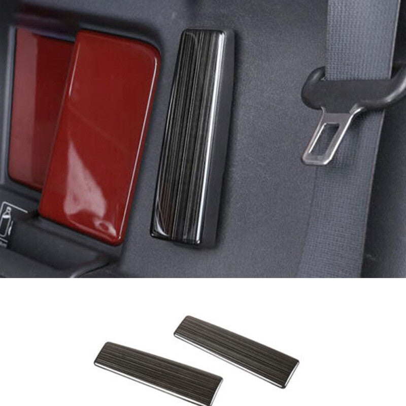for Toyota FJ Cruiser 2007-2021 Black Steel Rear Inner Door Handle Cover 2PCS