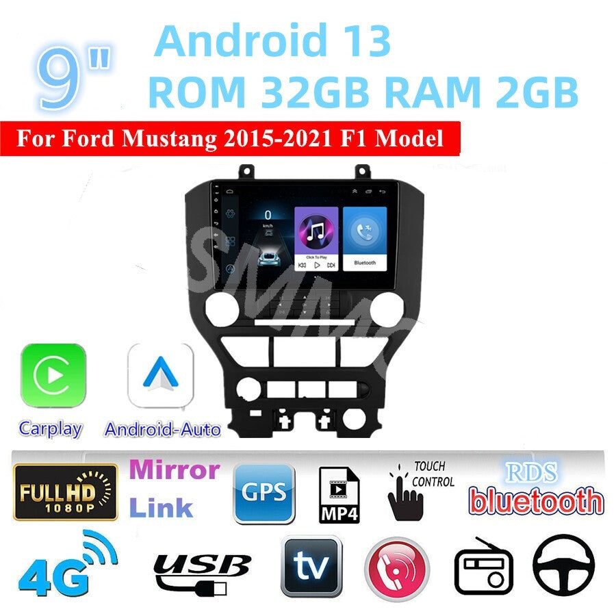 Android Car MP5 Player GPS Navi Radio Stereo Fit for Ford for Mustang 2015-2021