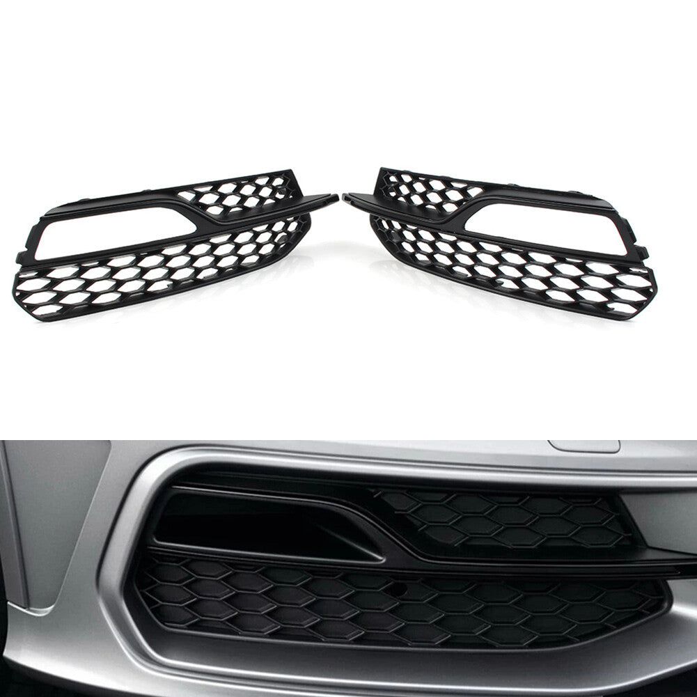 Front Bumper Fog Light Honeycomb Grille Cover Left for Audi A3 S-Line S3 2013-17