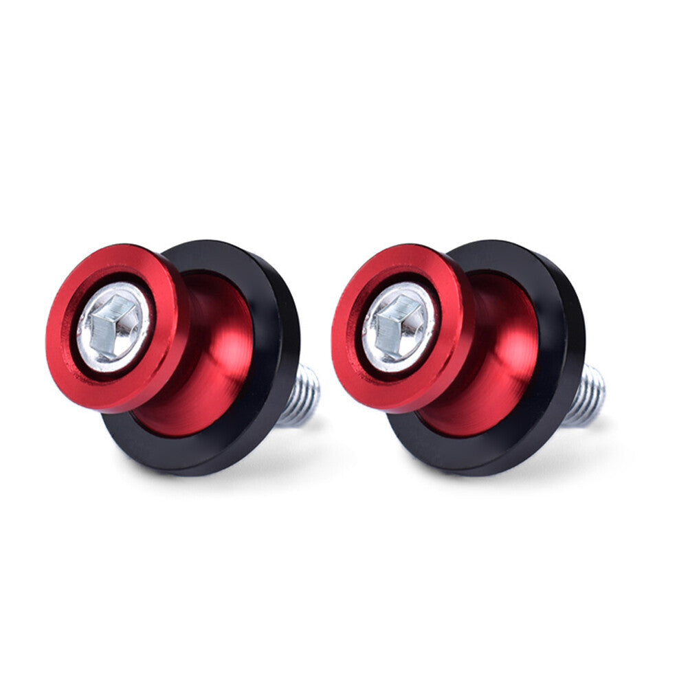 8MM Swingarm Spools Slider Stand Screw for HONDA CBR 600 900 1000 RR Red 2PCs