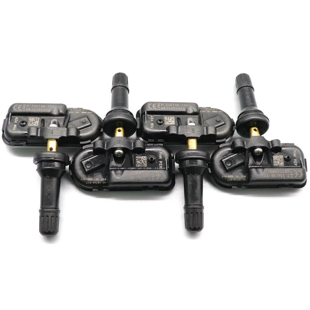 4x New Tire Pressure Sensor TPMS for Jeep Cherokee for RAM 1500 2500 3500 68324960AA