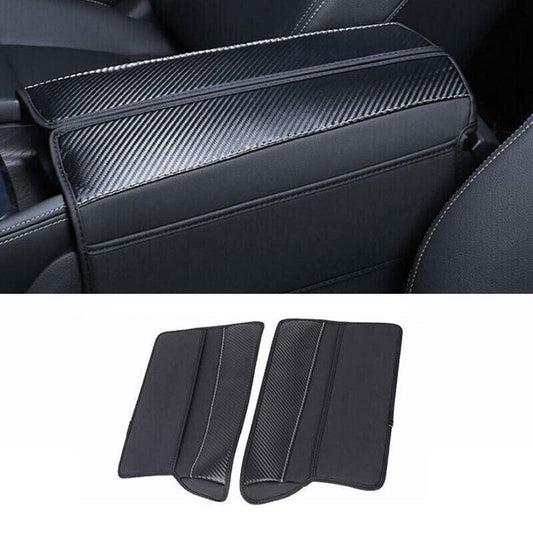 for Nissan Rogue 21-23 Carbon Fiber Central Console Armrest Box Trims Holster 2P