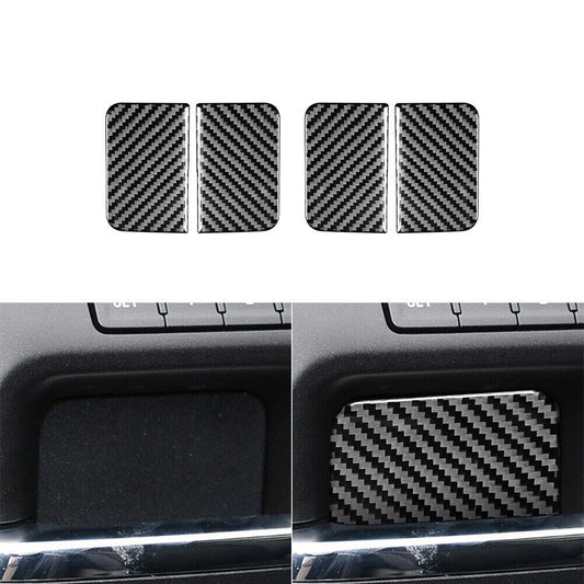 4Pcs Carbon Fiber Inner Door Bowl Cover Trim For Silverado for GMC for SIERRA 2014-2018