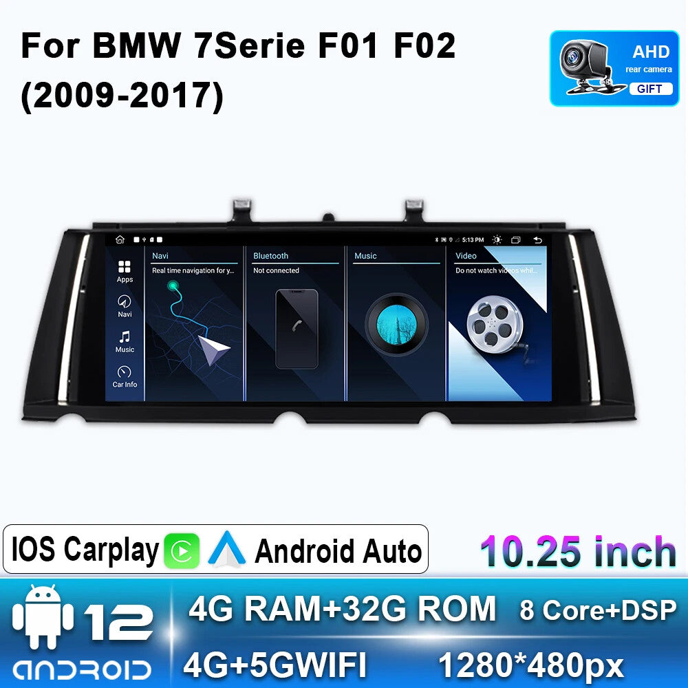 Car Stereo Radio CarPlay for BMW 7 Series F01 F02 2009-2017 GPS Player Screen