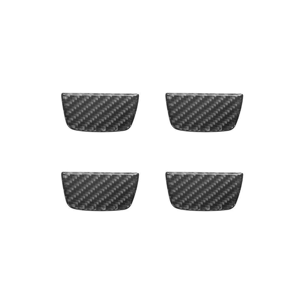 4x carbon fiber door handle trim for Jeep for Wrangler JL 2018 + gladiator 2020 +