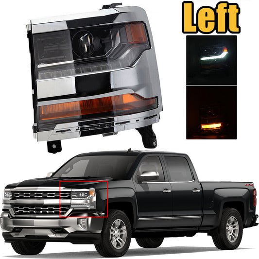 1 piece of 2016/2017 for Chevrolet Silverado 1500 HID/Xenon LED headlights (left side)