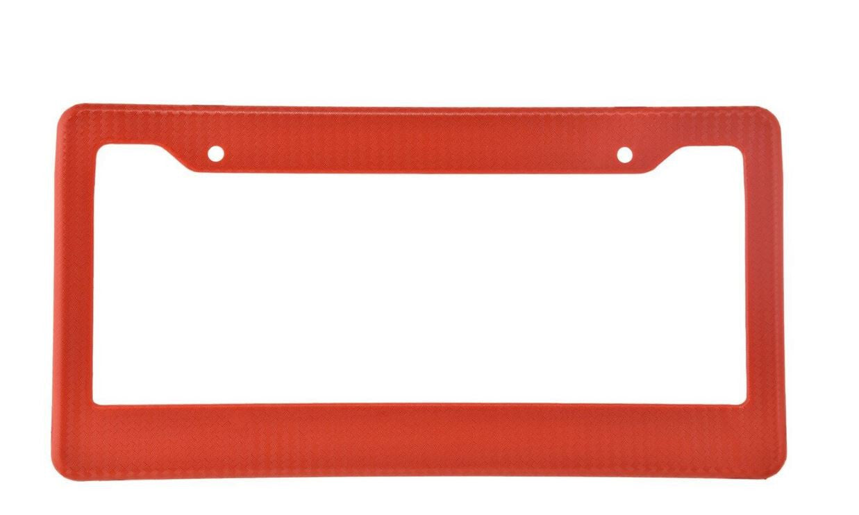 Car license plate, frame cover, hood, rear boot, trunk, red carbon, suitable for Honda