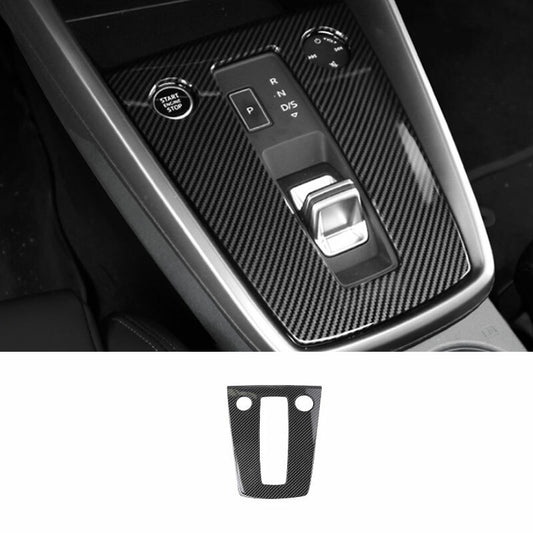 Carbon Fiber Style Gear Shift Panel Cover Fit for Audi A3 2022-2023