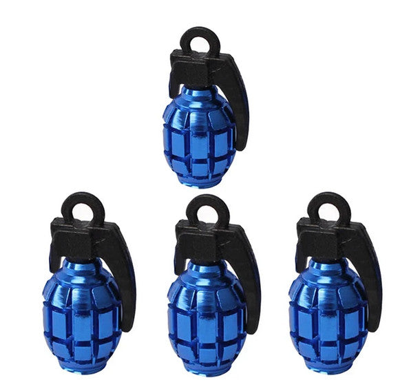 4-piece car tire valve cover rod air dust cover dustproof black spikes for Audi
