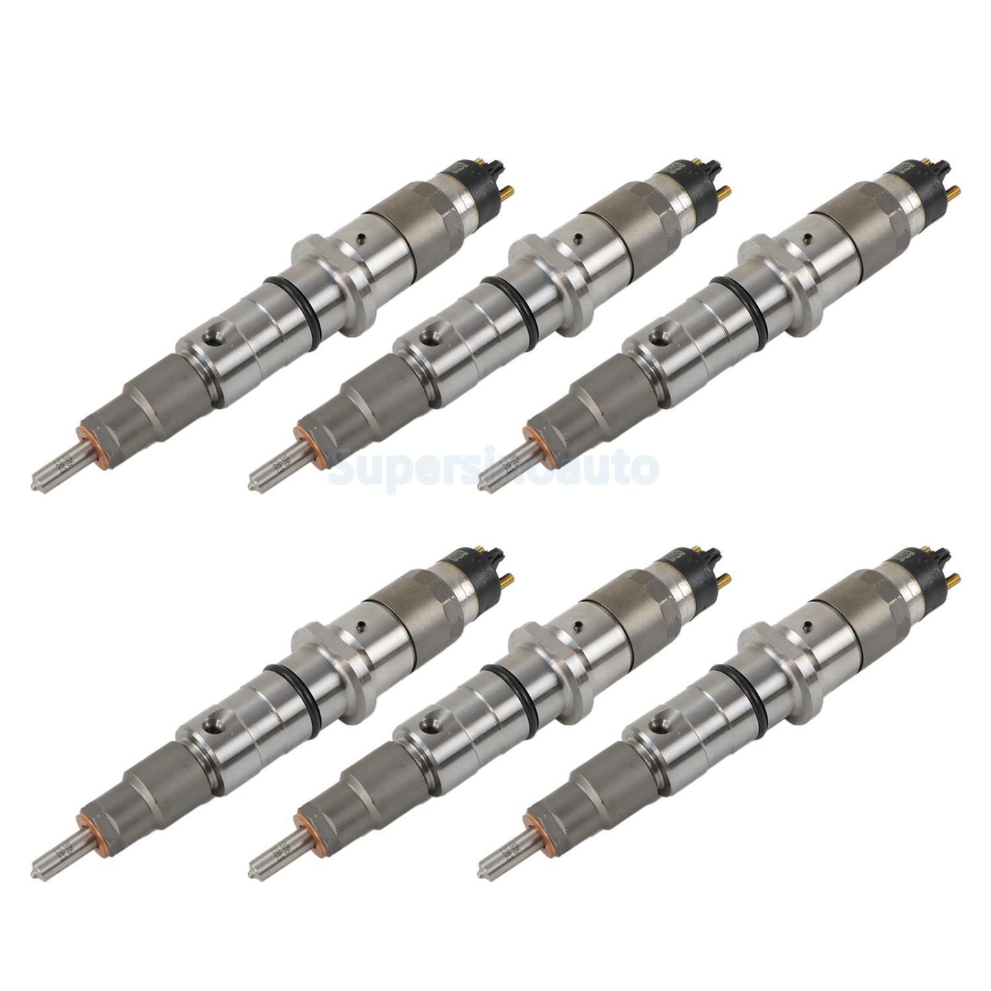 6x Fuel Injector 0445120236 6745-11-3100 for Komatsu Engine 4D107 S6D107 WA320-6