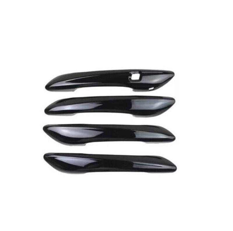 Fit for Hyundai for Elantra 2021-2023 Black Glossy Car Door Handles Cover Trim Decor