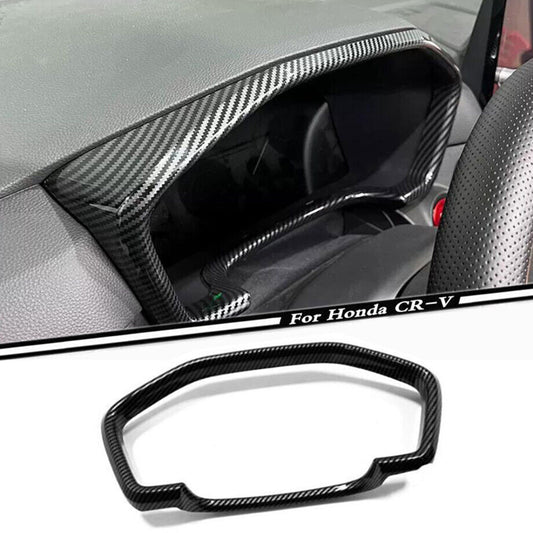 For 23-2024 for Honda CR-V CRV Carbon Fiber Inner Console Dashboard Cover Trim Frame