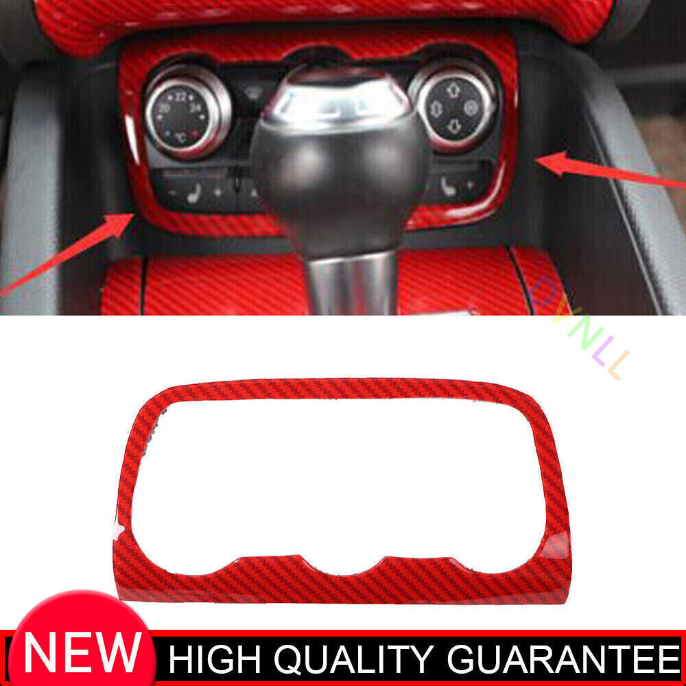 for Audi TT 2008-2014 Red Carbon Fiber Console AC Switch Control Cover Trim 1P